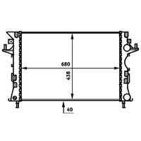 KüHler MotorküHlung Mahle CR 462 000P FüR Renault Vel Satis Espace IV