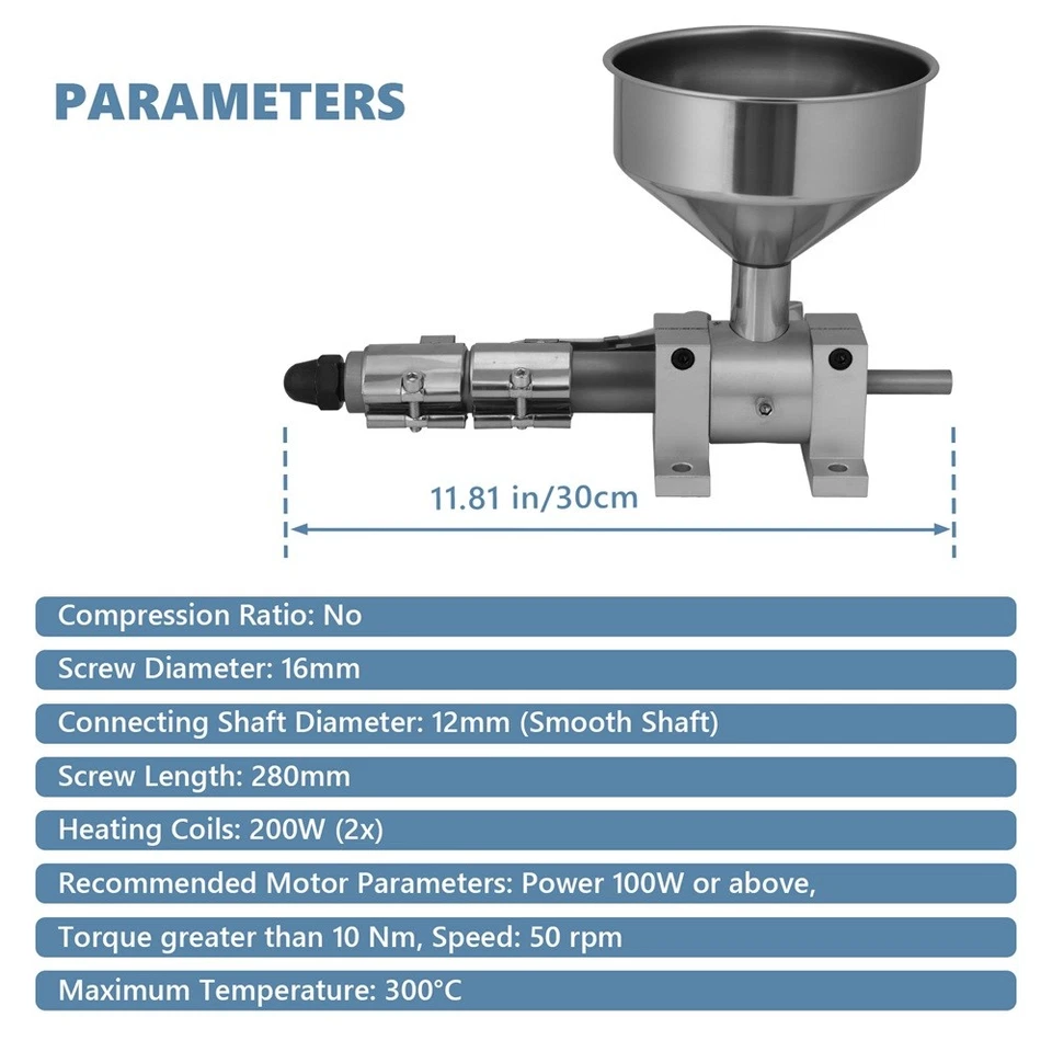 3D Filament Single Screw Extruder 110V/220V Plastic Extrusion Processing Machine - Image 4 of 4