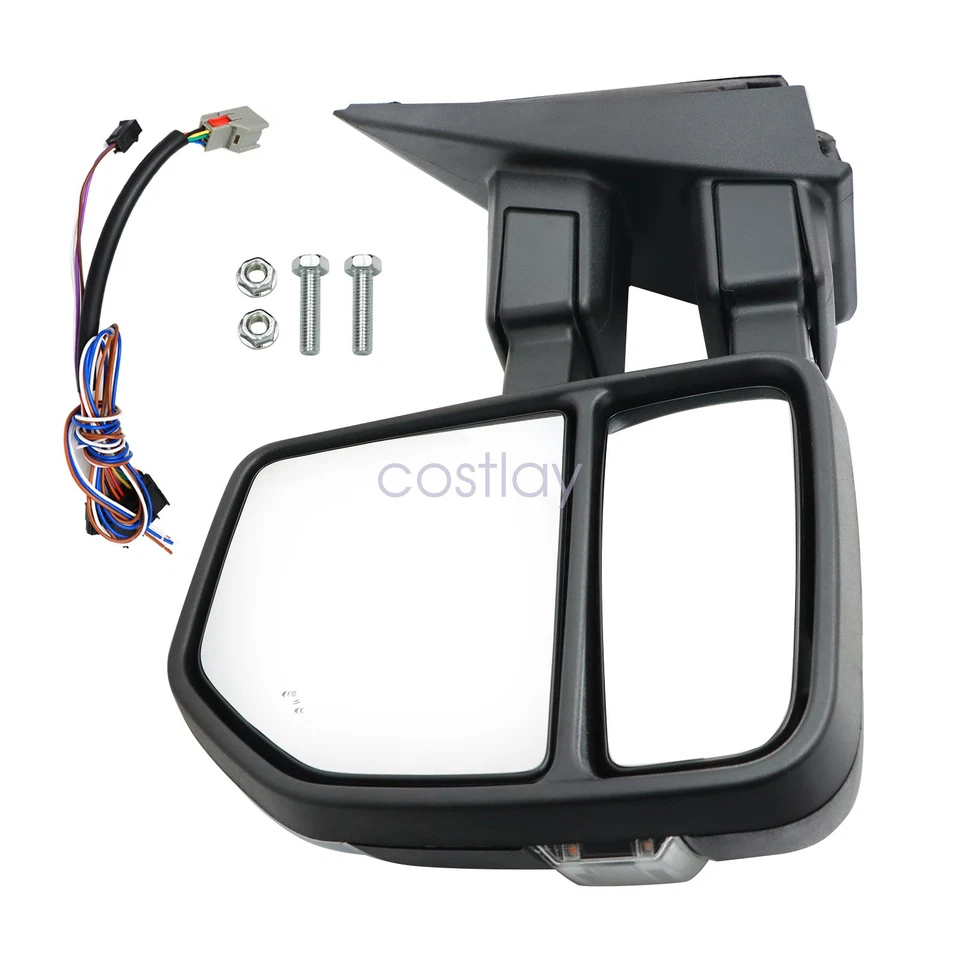 For 2017-2022 Ford F-250 F-350 Left Front Door Side View Mirror Heated W/BSM - Image 3 of 4