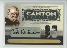 TED HENDRICKS AUTO LOGO PATCH /83 2006 NATIONAL TREASURES CANTON JERSEY # 1/1
