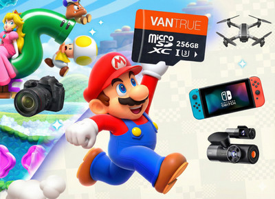 Vantrue micro SD 256GB, Memory Card 4K, Nintendo Switch, Action camera,  Drone