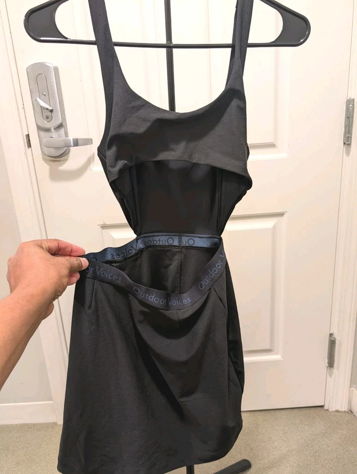 Outdoor Voices Women's Small Black Court Tennis Dress - Image 4 of 4