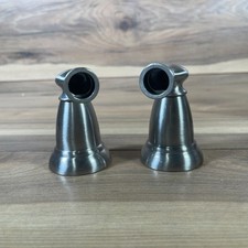 Brushed Nickel Faucet Handles Replacement Parts Bathroom/Kitchen Tap Set of 2