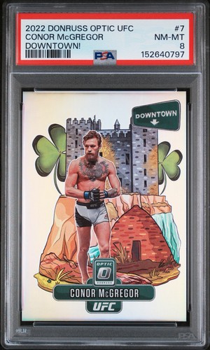 Conor McGregor #7 2022 Panini Donruss Optic UFC Downtown card