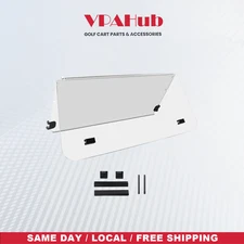 VPAHub Flip Flop Compact Golf Cart Windshield for YAMAHA G22 (2003-2007), Clear