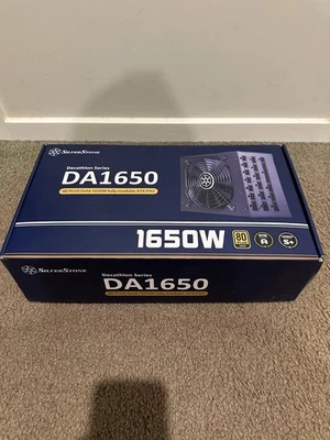 DA1650 SILVERSTONE 1650w ATX PSU FULLY MODULAR POWER SUPPLY 80 PLUS GOLD - image 1 of 4
