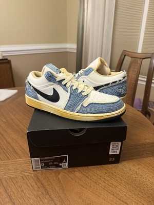 Nike Air Jordan 1 Low SE WRMK Sashiko Denim World Make Japan Size 9 FN7670-493