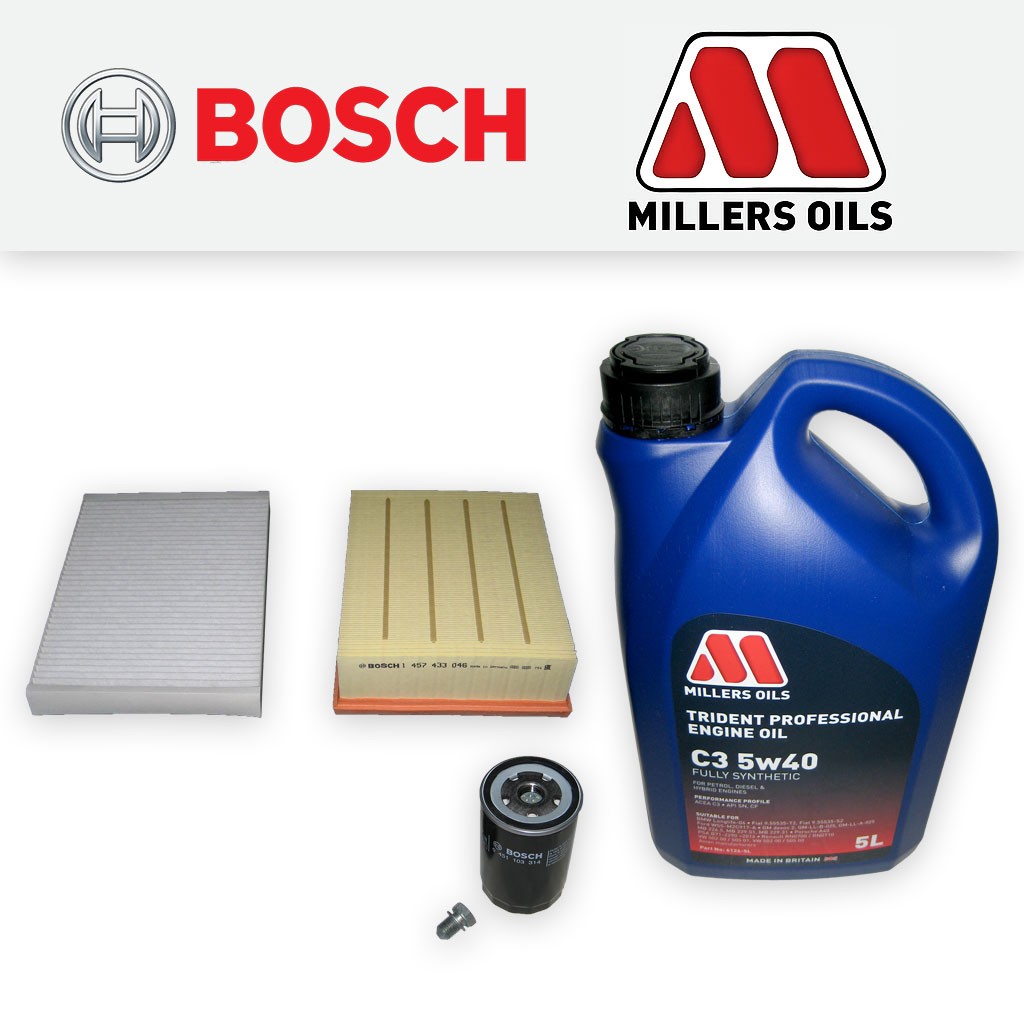 SERVICE KIT for AUDI A4 (B6) 2.0 16V FSI OIL AIR CABIN FILTERS +OIL (2002-2005)