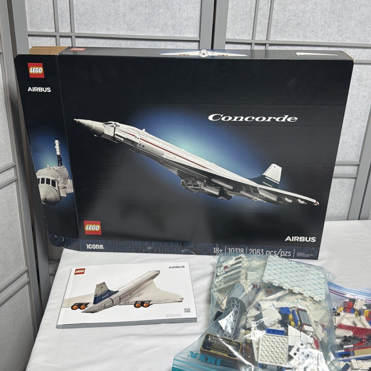 Lego Concorde Airbus - 10318 - Pre-Owned With Box & Manual - Sold