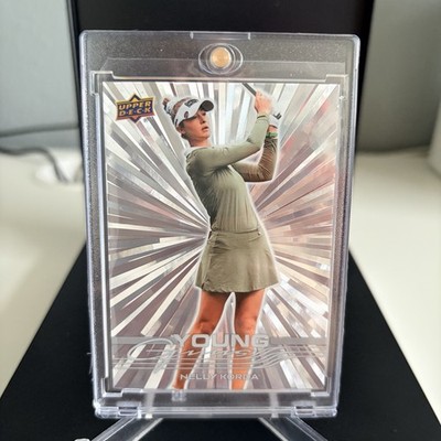 2026 Upper Deck Golf Nelly Korda #101 Young Guns RC Silver Outburst Parallel SSP