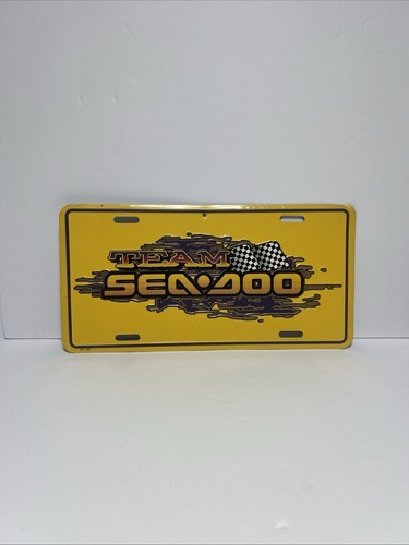 Vintage Sea Doo winter rules metal license plate - Picture 1 of 1