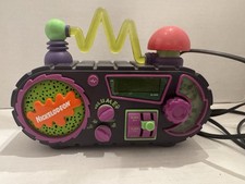 Vintage Nickelodeon 1995 Time Blaster Rise & Slime AlarmClock Radio Tested Works