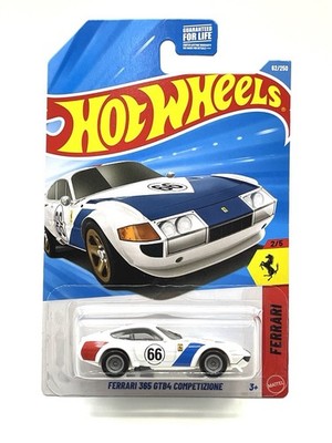 ホットウィール フェラーリレーサー 365 GTB 2026 Hot Wheels Ferrari 365 GTB4 Competizione #62 white SUPER