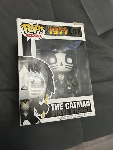 Funko POP! Rocks KISS The Catman #07 ORIGINAL VAULTED + Hard Stack Case!