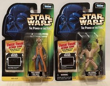 2 Star Wars Power of the Force Freeze Frame Lak Sivrak & Yak Face Action Figures
