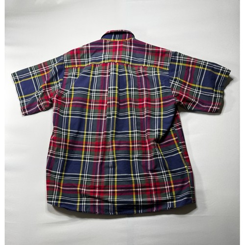 Cinch Men's Short Sleeve Multicolor Plaid Western Button Up Shirt - Size L - Picture 2 of 5
