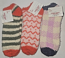 Adult Cozy Socks 3 Pair Christmas Multi Color Stocking Stuffer Size Adult
