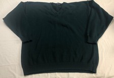 GANT jumper sweater Green Mens Knit Size XL Hand Framed Stretch