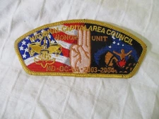 BSA CSP Patch NATIONAL CAPITAL AREA COUNCIL HONOR UNIT 2003-04 SA-68:1
