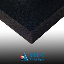 E-PVC Foam Board Sheet - 1/4" thick 6mm - Black - 24" x 24" Sheet