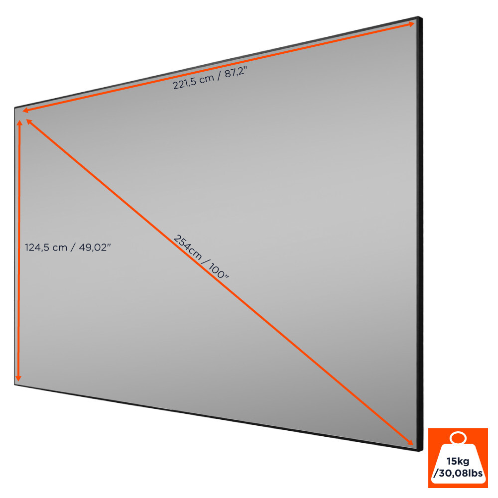 Thumbnail - Celexon Homecinema Ust Hochkontrast-rahmenleinwand Brightonyx, 100"