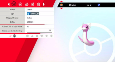 Pokemon Schwert & Schild Shiny Dratini 6IV Max EVs