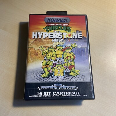 Teenage Mutant Ninja Turtles Hyperstone Heist Sega Mega Drive Genesis PAL