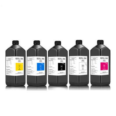 5X1000ML High-end UV DTF Ink For UV Digital Printing Flatbed Printer Machine