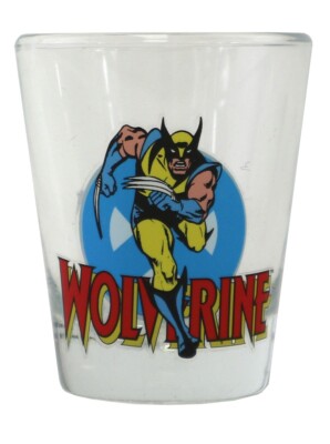 Wolverine X-Men Shot Glass Mini Toon Tumbler Marvel Comics New