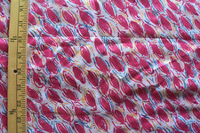 MULTI COLORFUL PRINT 100 POLYESTER NO STRETCH FABRIC 54X44 INCHES 1.5 YARD