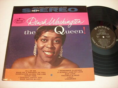 Dinah Washington The Queen! 1959 Stereo LP VG++