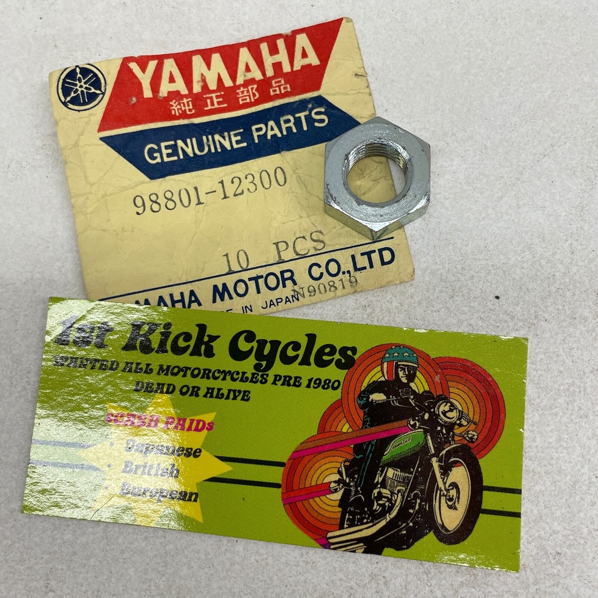 NOS YAMAHA 98801-12300 NUT, HEXAGON RIGHT OEM | eBay