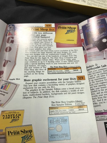 BRODERBUND / SYNAPSE Catalog "Software For APPLE & IBM PC" 1987-1988 - Picture 8 of 12