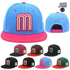 Mexico New Snapback Hat Flag 3D M Embroidery Mexico Baseball Acrylic Cap Imp