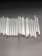 4" Long 50  Pcs Glass Pyrex Blowing Tubes 10mm OD 8mm ID Tubing 1mm Thick Wall