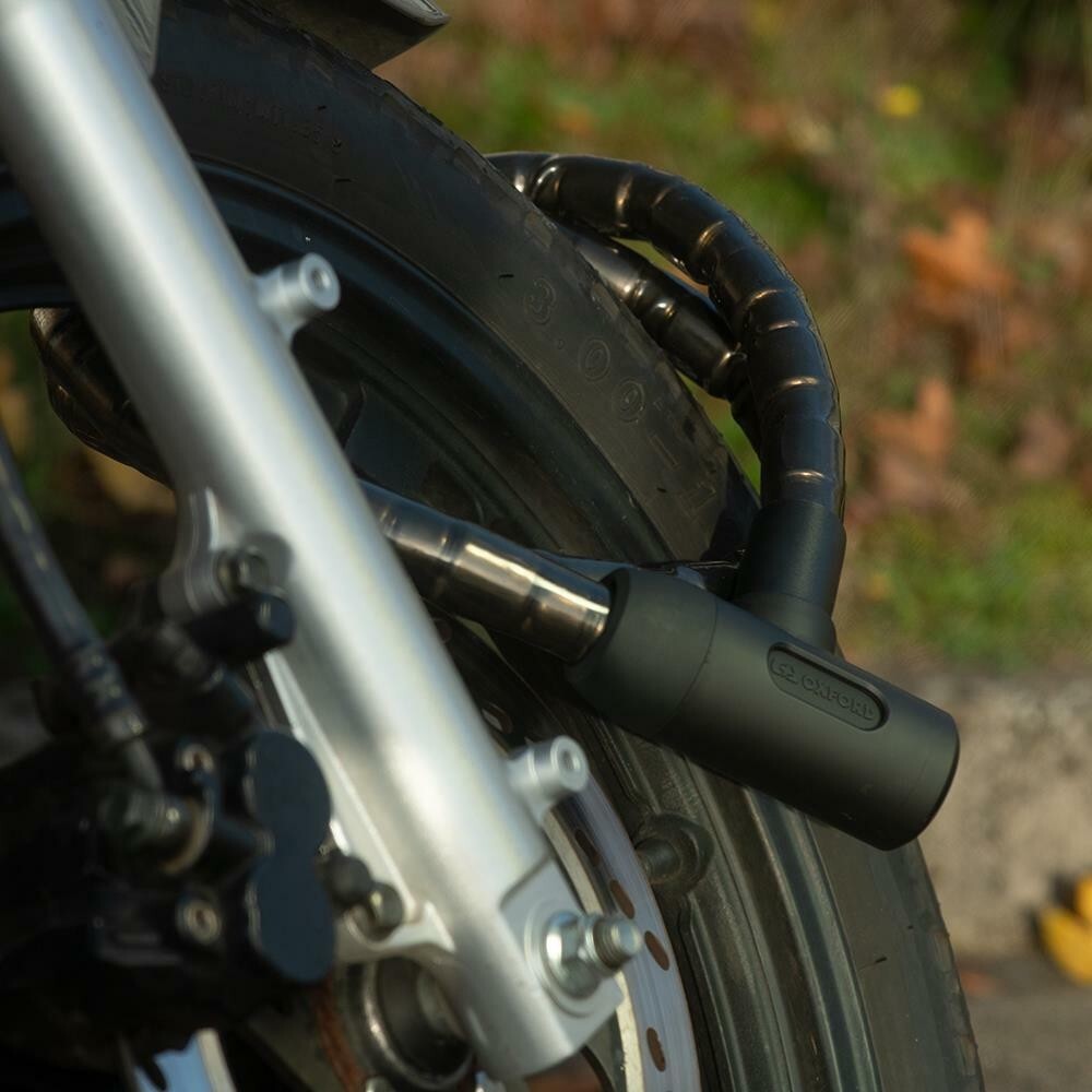Oxford Barrier Motorcycle Cable Lock Scooter Security 1.4m x 25mm Smoke New