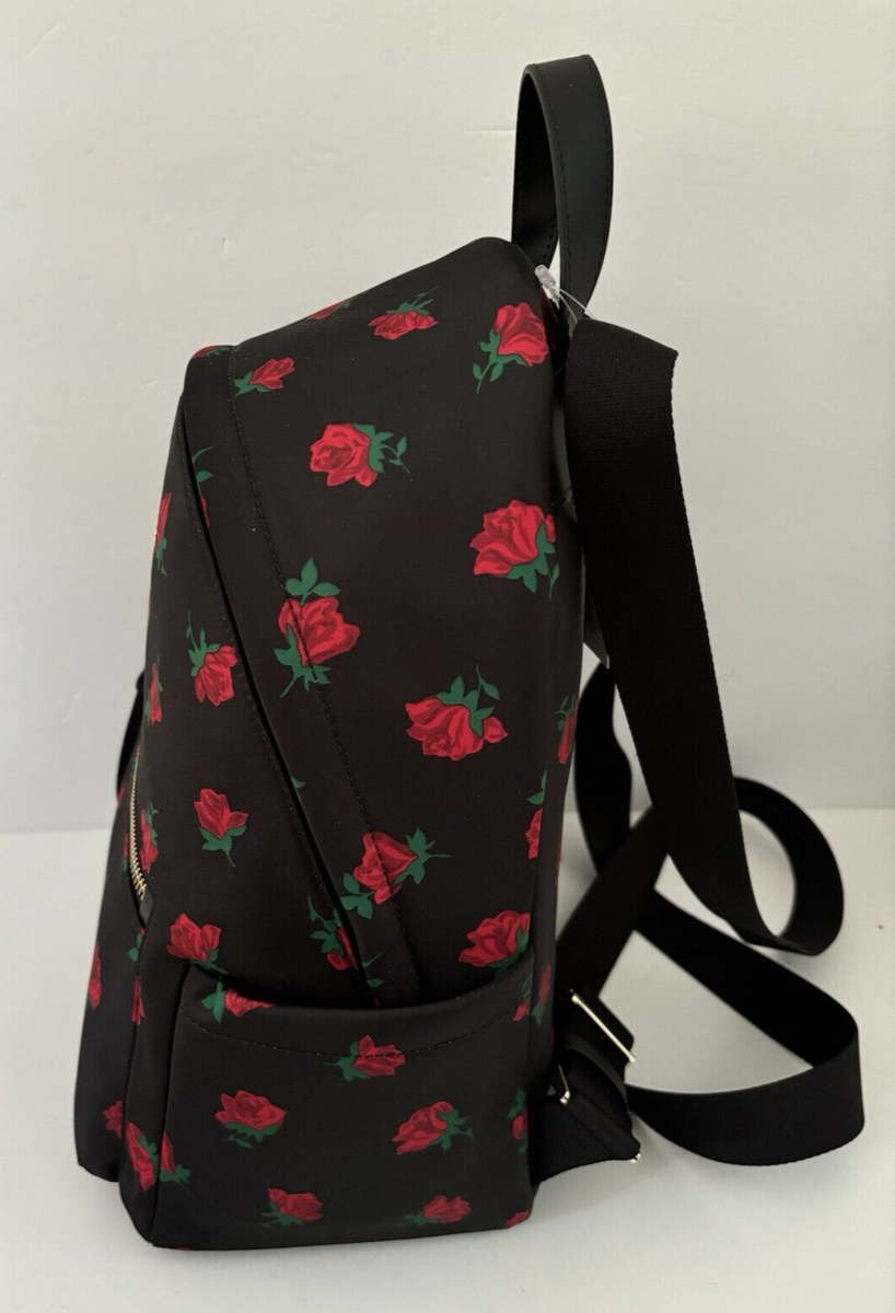 Kate Spade Dark Red Backpack with Floral Straps 135c18d8-5266-4a4e-83ce-  main image 4