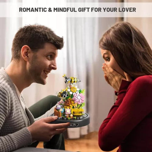Fiori pianta ape mattoncini di bloccaggio kit di costruzione regalo IT - Foto 7 di 13
