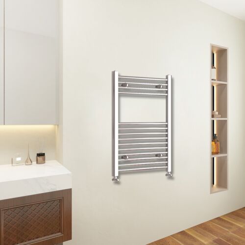 Bathroom Straight Heated Towel Rail Radiator Chrome Ladder Warmer - Picture 14 of 83