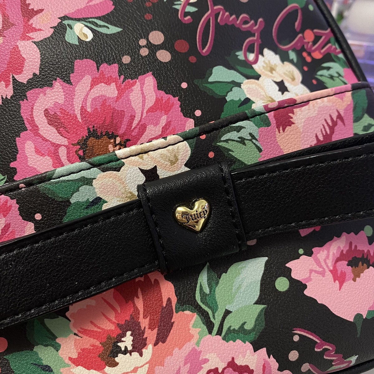 Brand New Juicy Couture Peek a Bow Cute Backpack Bookbag in 