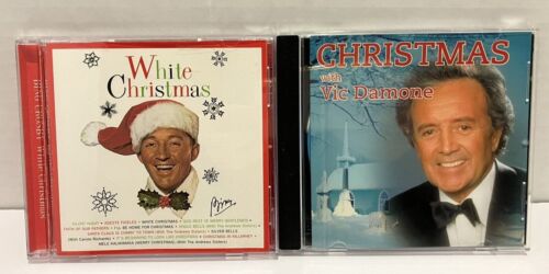 Christmas CD Bing Crosby White Christmas & Vic Damone Christmas Lot of 2