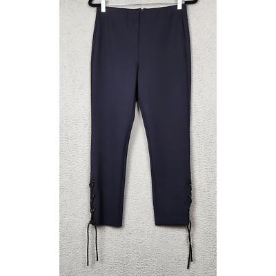 RAG AND BONE SIMONE Pants Womens Size 6 Blue Navy Lace Up Ankle 28X23.5''