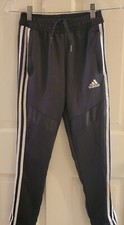 ADIDAS AEROREADY PANTS GRAY SIZE SMALL LOGO ATHLETIC ANKLE ZIPPERS YOUTH