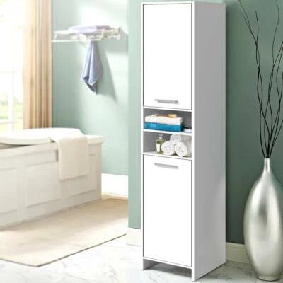 185cm Bathroom Tallboy Toilet Storage Cabinet Laundry Cupboard