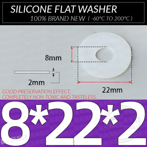 Flachdichtung Silikon Gummi-dichtung Schnurstärke 2MM Flach Dichtung Fittinge - Bild 66 von 117