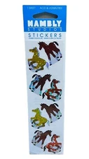 Hambly Studios Prismatic Colts Horses Stickers 1 Sheet NEW SEALED