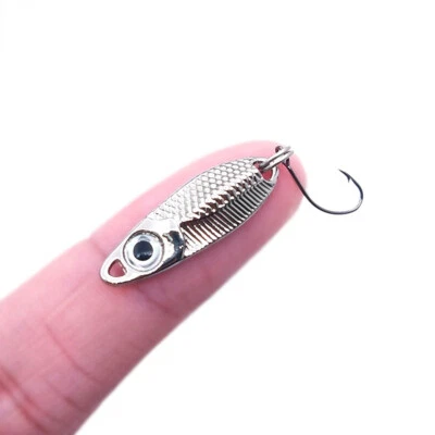 10PCS 1.5g/2.5g/3.5g/5g Micro Metal Jig Spoon Fishing Lures Bass Trout Lure