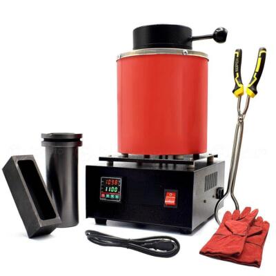 3KG Digital Metal Melting Furnace Smelter Kiln Refining Gold Aluminum New