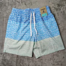 Chubbies Board Shorts Mens 2XL Blue The Ocean Trifectas Mesh Lined Colorblock