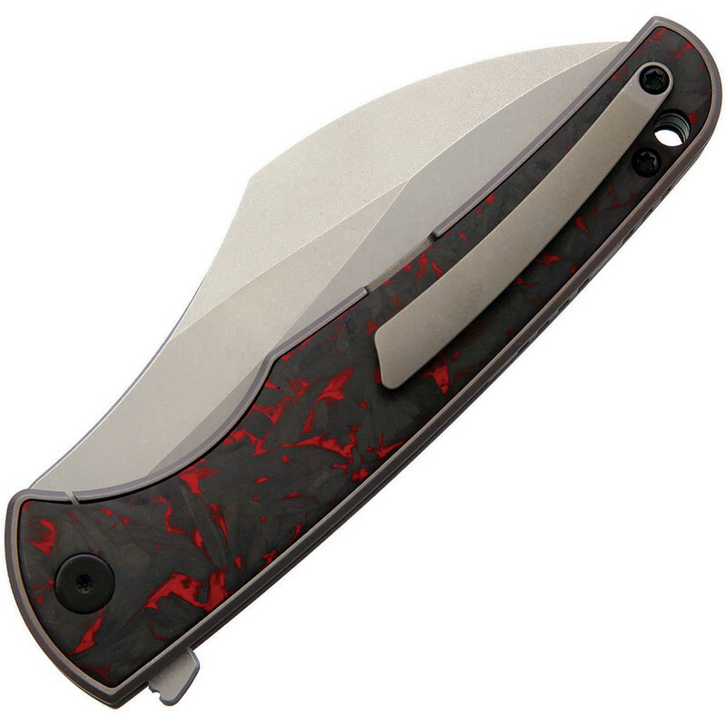 New VDK Knives Vice Linerlock Red CF VDK034